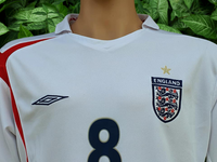 ENGLAND 2006 WORLD CUP QUARTER-FINALS LAMPARD 8 HOME UMBRO JERSEY SHIRT LARGE