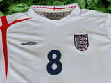 ENGLAND 2006 WORLD CUP QUARTER-FINALS LAMPARD 8 HOME UMBRO JERSEY SHIRT LARGE