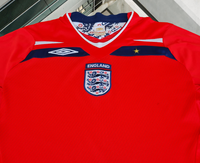 ENGLAND 2008 UEFA EURO QUALIFICATION AWAY UMBRO JERSEY SHIRT LARGE