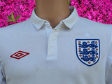 ENGLAND 2010 WORLD CUP SOUTH AFRICA QUALIFICATION HOME UMBRO JERSEY  SHIRT SMALL