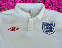 ENGLAND 2010 WORLD CUP SOUTH AFRICA QUALIFICATION HOME UMBRO JERSEY  SHIRT SMALL