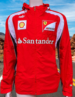 F1 FORMULA ONE TEAM SCUDERIA FERRARI 2011-2012 RACING SANTANDER PUMA JACKET MEDIUM STYLE NO. 760854