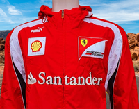 F1 FORMULA ONE TEAM SCUDERIA FERRARI 2011-2012 RACING SANTANDER PUMA JACKET MEDIUM STYLE NO. 760854