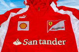 F1 FORMULA ONE TEAM SCUDERIA FERRARI 2011-2012 RACING SANTANDER PUMA JACKET MEDIUM STYLE NO. 760854