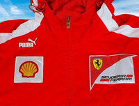 F1 FORMULA ONE TEAM SCUDERIA FERRARI 2011-2012 RACING SANTANDER PUMA JACKET MEDIUM STYLE NO. 760854