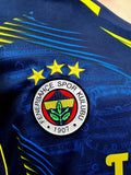 TURKEY SUPER LIG : FENERBAHçE S.K. 2013-2014 SUPER LIG CHAMPION THIRD JERSEY ADIDAS SHIRT MEDIUM #  D08133