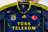TURKEY SUPER LIG : FENERBAHçE S.K. 2013-2014 SUPER LIG CHAMPION THIRD JERSEY ADIDAS SHIRT MEDIUM #  D08133