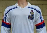 France 1986 WORLD CUP JEAN TIGANA 14 AWAY LARGE JERSEY SHIRT