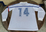 France 1986 WORLD CUP JEAN TIGANA 14 AWAY LARGE JERSEY SHIRT