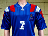 FRANCE EURO 1992  DESCHAMPS 7 HOME LARGE JERSEY SHIRT