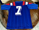FRANCE EURO 1992  DESCHAMPS 7 HOME LARGE JERSEY SHIRT