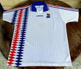 FRANCE 1994-1995 EURO 1996 AWAY JERSEY LARGE SHIRT