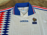 FRANCE 1994-1995 EURO 1996 AWAY JERSEY LARGE SHIRT