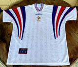 FRANCE 1996-1997 DESCHAMPS 7 AWAY JERSEY MEDIUM SHIRT