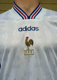 FRANCE 1996-1997 DESCHAMPS 7 AWAY JERSEY MEDIUM SHIRT