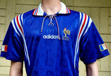 FRANCE EURO 1996 1997 HOME JERSEY LARGE SHIRT
