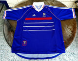 FRANCE WORLD CUP 1998 CHAMPION HOME JERSEY LARGE SHIRT
