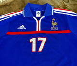 FRANCE EURO 2000 EMMANUEL PETIT 17  HOME LARGE SHIRT