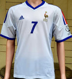 FRANCE 2002 WORLD CUP ROBERT PIRES 7 AWAY LARGE SHIRT