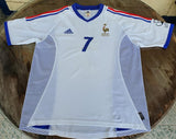 FRANCE 2002 WORLD CUP ROBERT PIRES 7 AWAY LARGE SHIRT