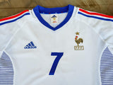 FRANCE 2002 WORLD CUP ROBERT PIRES 7 AWAY LARGE SHIRT