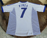 FRANCE 2002 WORLD CUP ROBERT PIRES 7 AWAY LARGE SHIRT