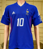 FRANCE 2002 WORLD CUP ZIDANE 10 HOME JERSEY MEDIUM SHIRT