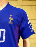 FRANCE 2002 WORLD CUP ZIDANE 10 HOME JERSEY MEDIUM SHIRT