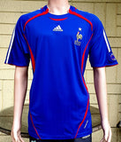 FRANCE 2006 WORLD CUP- 2007 HOME SHIRT ADIDAS FORMOTION LARGE JERSEY
