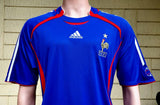 FRANCE 2006 WORLD CUP- 2007 HOME SHIRT ADIDAS FORMOTION LARGE JERSEY