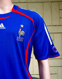 FRANCE 2006 WORLD CUP- 2007 HOME SHIRT ADIDAS FORMOTION LARGE JERSEY