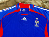 FRANCE 2006 WORLD CUP- 2007 HOME SHIRT ADIDAS FORMOTION LARGE JERSEY