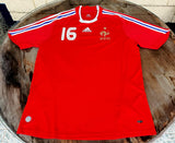 FRANCE 2007 - EURO 2008 SéBASTIEN FREY 16 AWAY SHIRT ADIDAS MEDIUM JERSEY