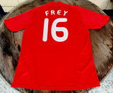 FRANCE 2007 - EURO 2008 SéBASTIEN FREY 16 AWAY SHIRT ADIDAS MEDIUM JERSEY