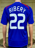 FRANCE 2007-EURO 2008 FRANK RIBERY 22 SHIRT ADIDAS MEDIUM JERSEY