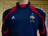 FRANCE 2007-EURO 2008 TRAINING TOP ADIDAS FORMOTION LARGE JERSEY