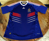 FRANCE 2010 -2011 HOME ADIDAS CLIMA COOL JERSEY MEDIUM SHIRT