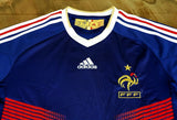 FRANCE 2010 -2011 HOME ADIDAS CLIMA COOL JERSEY MEDIUM SHIRT