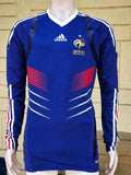 FRANCE 2010 -2011 HOME ADIDAS TECH-FIT JERSEY LARGE LS SHIRT