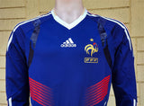 FRANCE 2010 -2011 HOME ADIDAS TECH-FIT JERSEY LARGE LS SHIRT