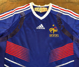 FRANCE 2010 -2011 HOME ADIDAS TECH-FIT JERSEY LARGE LS SHIRT