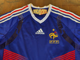 FRANCE 2010 -2011 HOME ADIDAS TECH-FIT JERSEY LARGE LS SHIRT