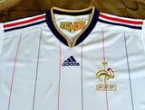 FRANCE 2010 WORLD CUP-2011 AWAY JERSEY ADIDAS LARGE SHIRT