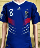 FRANCE 2010 WORLD CUP- SOUTH AFRICA GOURCUFF 8 HOME JERSEY MEDIUM SHIRT