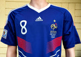 FRANCE 2010 WORLD CUP- SOUTH AFRICA GOURCUFF 8 HOME JERSEY MEDIUM SHIRT