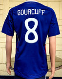 FRANCE 2010 WORLD CUP- SOUTH AFRICA GOURCUFF 8 HOME JERSEY MEDIUM SHIRT