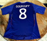 FRANCE 2010 WORLD CUP- SOUTH AFRICA GOURCUFF 8 HOME JERSEY MEDIUM SHIRT