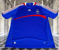 FRANCE 2008 EURO QUALIFICATION  HOME ADIDAS JERSEY SHIRT MAILLOT  LARGE # 620139