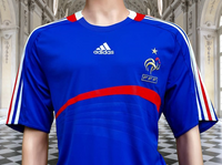 FRANCE 2008 EURO QUALIFICATION  HOME ADIDAS JERSEY SHIRT MAILLOT  LARGE # 620139