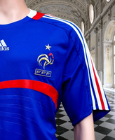 FRANCE 2008 EURO QUALIFICATION  HOME ADIDAS JERSEY SHIRT MAILLOT  LARGE # 620139